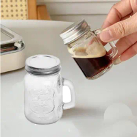 120ml Mini Empty Jam Honey Jar Vodka Spirits Storage with Lid Storage Glass Bottle Sealed Leakproof Coffee Milk Juice Bottle