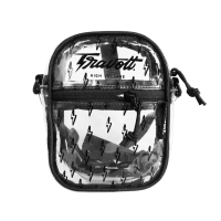 Mini Sling Bag - Travolt - PVC - Konser KPOP - Tas Selempang Transparan - Thunder - Hitam - Black Sl