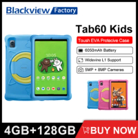 Blackview Tab 60 Kids Tablet 4GB 128GB 6050mAh 8.68" TÜV SÜD Display Children Study WIFI 4G Android 13 Tablets
