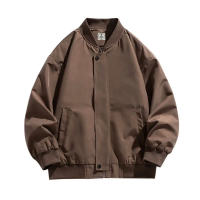 BOMBER JACKET BLEKSER SOFT PARASUT POLYESTER MANTEL PRIA Casual Distro