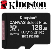 Kingston 金士頓 128GB microSDXC TF U1 C10 記憶卡 SDCS2 128G