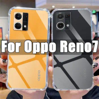 Clear Phone Case for Oppo Reno7 TPU Transparent Case for Oppo Reno 7 6.43" CPH2363 Shockproof Anti-scratch Covers