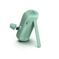 POWERPack™ Nano，USB-C PD20W 迷你行動電源附支架，5000mAh 薄荷绿