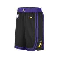 Nike 球褲 洛杉磯 湖人 Los Angeles Lakers 23/24 NBA 城市版 黑 紫 短褲 DX8706-010