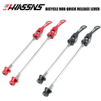HASSNS Bicycle Hub Quick Release Lever Mtb Cube QR Micro Spline Ratchet Mountain Road Bike Shaft for Freehub Cycling Parts 1Pair