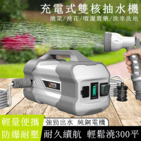 【芝浦】24AH充電式自吸灌溉機 抽水泵 40米水管(高增壓鋰電澆水器)