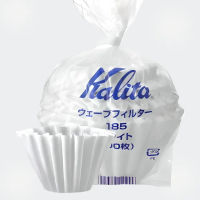 【YUANREN 原人購物】Kalita KWF-185 100入 1~4人 酵素漂白(波浪型濾紙 蛋糕型濾紙)