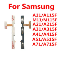 For Samsung A11 M11 A21 A31 A41 A51 A71 Power Volume Button Flex Cable Side Keys Switch ON OFF Control Buttons Repair Parts