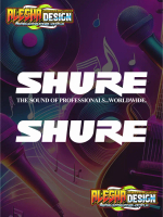 CUTTING STICKER HARDCASE BOX SHURE Audio.Stiker sound system Logo SHURE