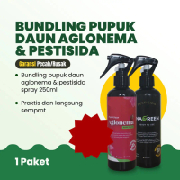 Bundling Hemat Pupuk Aglonema 250ml+Pestisida 250ml Berkualitas Daun Tanaman