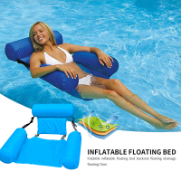 PVC Summer Inflatable Foldable Floating Row Swimming Pool Water Hammock Air Mattresses Bed Beach Water Sports Lounger Chair