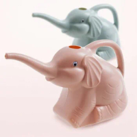 Cute Elephant Tortoise Shape Plastic Watering Can Home Patio Lawn Gardening Tool Watering Pot for Outdoor Irrigation Water Spray