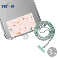TRON iPhone 13粉紅防摔 手機 掛繩 手機殼