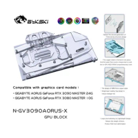 Bykski N-GV3090AORUS-X PC water cooling Radiator GPU cooler video Graphics Card Water Block for GIGABYTE AORUS RTX3090 rtx 3080