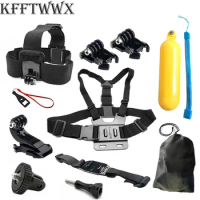 Accessories Kit for Gopro Hero 12 11 10 9 Black 8 7 6 5 4 Yi 4K SJ4000 EKEN H9 AKASO DBPOWER Strap Tripod Mount Go pro 9 Camera