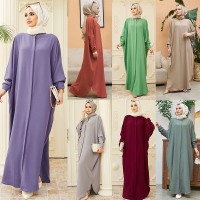 Ramadan Bat Sleeve Abaya Plus size dress Women Wear Plain abaya Muslim abaya dress Muslimah fashion Baju Dubai Jubah Abaya