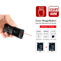Multifunctional 40M LCD Digital Laser Rangefinder Smart Digital Laser Distance Meter Range Portable USB Charging Range finder