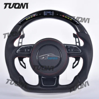 LED Screen Carbon Fiber Steering Wheel For Audi A4 B9 RS6 RS7 S4 A3 8P S5 RS5 A5 S3