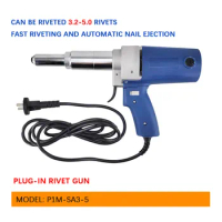 Hand-held electric rivet gun riveting tool Portable stainless steel blind rivet gun equipment plug-in electric rivet gun