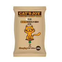 喜樂貓CAT S JOY-凝結型天然松木貓砂-竹炭 20L x 3入組