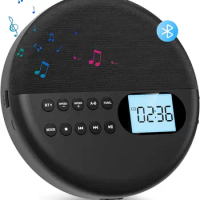 Portable Personal CD Player and MP3 Player with Anti Skip Protection and dual Stereo Speaker, play speed adjust player walk man