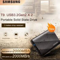 SAMSUNG Portable SSD T9 1TB 2TB 4TB External SSD NVMe USB 3.2 Gen2X2 Type-C Type-A External Solid State Drive for Laptop Desktop