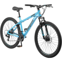 Grafton Adult Mountain Bike, Hardtail, 21-Speed Drivetrain, 17-Inch Aluminum Frame, 26-27.5-Inch Wheels