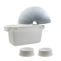 Universal Tumble Dryer Condenser Kits Vent Hose Ventillation Kit Box Part With 1'PVC Flexible Stretch Exhaust Duct