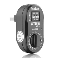 Godox XTR-16 Flash Receiver 2.4G Wireless X-system to X1T-C X1T-N XT-16 Transmitter Trigger for Godox TT685 TT350 TT600 Flash