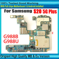 For Samsung Galaxy S20 Plus 5G G988B G988U 128GB Motherboard Full Unlocked Mainboard G988B G988U Android system Plate