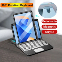 for Huawei Matepad Pro 11 2024 11inch 2023 2021 Pro 11 for MatePad Air 11.5 Pen Holder Rotation Case Touchpad Keyboard Cover