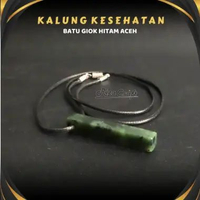 Kalung Natural Batu Etnik Giok Hitam BLACK JADE Tali Hitam Pria Wanita ASLI Aceh ORIGINAL by RIZA CR