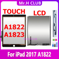 For iPad 2017 LCD And Touch Screen Digitizer For iPad 9.7 2017 A1822 A1823 LCD Touchscreen Glass Panel Assembly Replacement