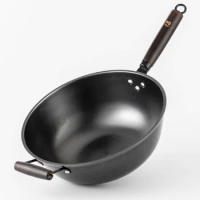 Uncoated frying pan Cooking pot non stick Cast iron wok pan Induction cooker gas universal Cast iron Pots and pans set cookware