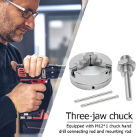 Z011 3 Jaws Manual Lathe Chuck Self-Centering Drill Chuck for Lathe Machine Tool