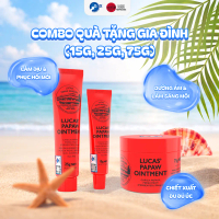 [Lucas Papaw] Combo 3 Kem Đu Đủ Lucas Papaw's Ointment 15g&25g&75g Chiết Xuất Đu Đủ Tươi Từ Úc Giúp 