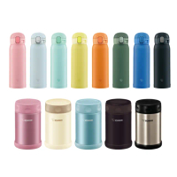 【ZOJIRUSHI 象印】買1送1 不鏽鋼 保溫杯 彈蓋480ml+燜燒杯500ml(SM-WA48+SW-EAE50)