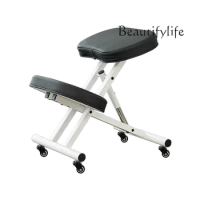 Correction Sitting Posture Study Chair Adult Waist Support Office Chair Anti-Humpback Kneeling Folding Computer Chair