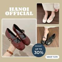 ( Lùi 1sz )Giày Búp Bê Mary Jane, Giày Nữ Bệt Phối Quai Ngang Mũi Vuông Siêu Mềm FullBox ( Có Hỗ Trợ