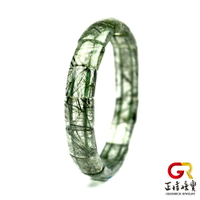 天然綠髮晶 細紋細絲手排 11x12mm 綠髮晶手排 日本彈力繩 正佳珠寶