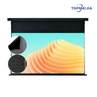 72-120 inch Motorized Drop Down Projector Screen Pet Crystal ALR UST Ultra Short Throw Wemax Optoma 4K Laser Projection Screen