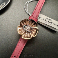 【COACH】COACH蔻馳女錶型號CH00178(玫瑰金色錶面玫瑰金錶殼粉紅真皮皮革錶帶款)