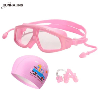 Cartoon Kids Swimming glasses Cartoon Kids Swim Caps Ear Plug Professional Pool glasses arena Waterproof Children Swim goggles