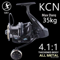 KCN4 All mteal Fishing Reels 40kg Max Drag Trolling Reel 8000-14000 5.2:1 Spinning Fishing Reel 12+1BB carretilha DAIWA
