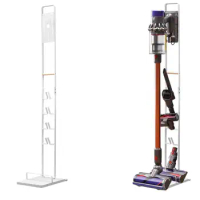 Vacuum Stand for Dyson, Stable Metal Bracket, Stand Holder, Storage for Dyson V15, V11, V10, V8, V7, V6, White, Black