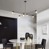 Nordic Postmodern Chandelier Magic Bean Pendant Light Industrial Art Deco Living Room Bedroom Restaurant Geometric Hang Lighting