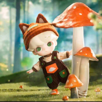 Popmart Dimoo Forest Little Fox Movable Doll Bjd Toys Doll Cute Anime Figure Desktop Ornaments Collection Gift
