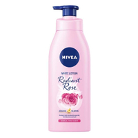 【金興發】NIVEA妮維雅 粉嫩嫩潤白水凝乳 350ml 玫瑰香 乳液 身體保養
