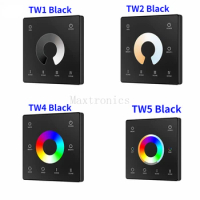 1 Zone Dimmer Single Color/RGB/RGBW/RGB+CCT Hanging Mounted Touch Wheel Panel Remote Controller (CR2032 Battery) For LED Strip