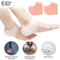 EiD Silicone Socks Moisturizing Gel Heel Thin Socks Feet Care Socks with Hole Cracked Foot Skin Care Protectors Heel Cover Tool